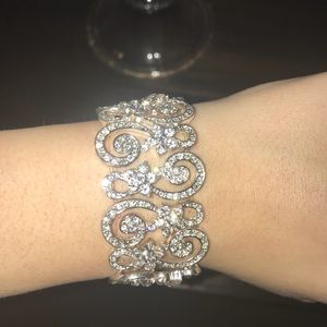 Silver Rhinestone Bracelet